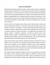 Discurso de Graduación apuntes. Página 1