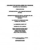 CONCEPTOS BASICOS PARA EL ESTUDIO DE LOS FENOMENOS SOCIALES