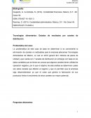 Tecnologías alimentarias Contabilidad y administración