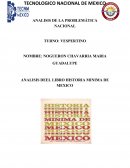 ANALISIS DEEL LIBRO HISTORIA MINIMA DE MEXICO