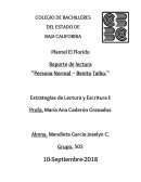 Reporte de lectura Persona Normal - Benito Taibo