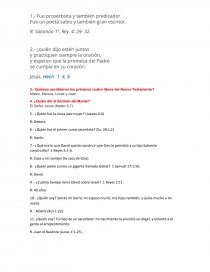 Preguntas Biblia. Página 1