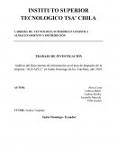 Análisis del flujo interno de información en el área de despacho de la empresa “AGUAZUL” en Santo Domingo de los Tsáchilas, año 2018.