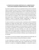EL PRINCIPIO DE SOLIDARIDAD, IMPORTANCIA DE LA ADMINISTRACIÓN Y EVOLUCIÓN DE SISTEMAS DE ADMINISTRACIÓN EN EL ÁREA ANDINA