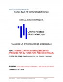 TALLER DE LA INVESTIGACION EN ENFERMERIA
