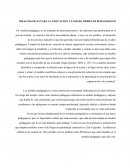 IDEAS MAGICAS PARA LA EDUCACION LLAMADA MODELOS PEDAGOGICOS