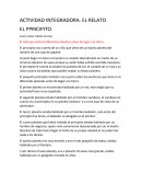 Actividad integradora. Relato El Principito