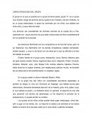 CARACTERIZACIÓN DEL GRUPO