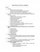Resumen GESTIÓN DE CAPITAL HUMANO