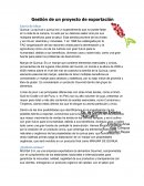 Gestión de un proyecto de exportación