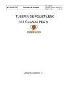 UBERIA DE POLIETILENO RETICULADO PEX-A