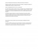 Formas de Organización Empresarial y Obtención de Recursos Financieros