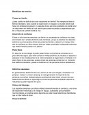 BENEFICIO DEL SERVICIO