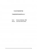 Plan de marketing Transportes Bartra