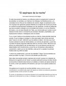 Espinazo de la noche resumen