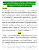 La enfermedad de la corrupcion