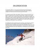 SKI ORIENTATION
