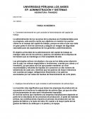 ASIGNATURA: FINANZAS TAREA ACADÉMICA