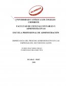 Proceso administrativo en el sector educaciòn