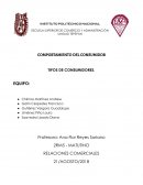 COMPORTAMIENTO DEL CONSUMIDOR TIPOS DE CONSUMIDORES.