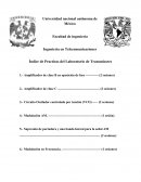 Índice de Practicas del Laboratorio de Transmisores