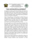 PEDAGOGÍA AMBIENTAL O LA FUNDAMENTACIÓN TEÓRICA PARA UN PROYECTO DE EDUCACIÓN AMBIENTAL