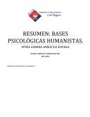 BASES PSICOLOGICAS DEL HUMANISMO