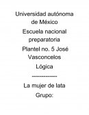 Trabajo sobre la obra "la mujer de lata"