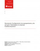 Simulación Configuración de equipamiento y de red para Teletrabajo en empresa FastDevelopment