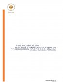 NUEVAS TENDENCIAS PARA LA PRODUCCIÓN MACROECONÓMICA