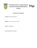 Ensayo sobre 3 preguntas