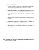 TECNICAS DE APRENDIZAJE