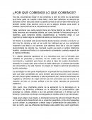 PORQUE COMEMOS LO QUE COMEMOS