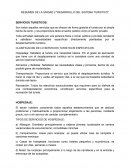 RESUMEN DE LA UNIDAD 2 "DESARROLLO DEL SISTEMA TURISTICO"
