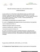 ANALISIS DE RESULTADOS DE LA APLICACIÓN DE SISAT