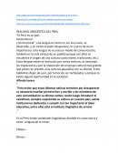 Realidad lingüística del Perú. “El Perú es un país sociocultural y pluricultural”