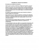 RESUMEN DEL CONCEPTO DE DERECHO