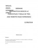 PORCENTAJES Y REGLA DE TRES