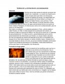 TEORÍAS DE LA EXTINCIÓN DE LOS DINOSAURIOS