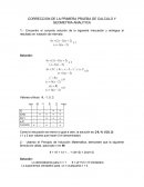 CORRECCION DE LA PRIMERA PRUEBA DE CALCULO Y GEOMETRIA ANALITICA