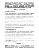 Contrato de cesión de derechos con donacion de cosa mueble