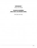 Activo, Pasivo y sus principales cuentas.