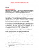 LACTANCIA MATERNA Y PRODUCCIÓN DE LECHE