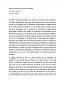 Nuevas condiciones del mundo del trabajo