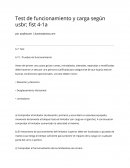 Test de funcionamiento y carga según usbr; fist 4-1a