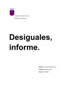 Departamento de historia. Desiguales, informe.