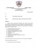 Informe de Fin de año escolar