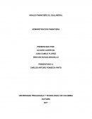 Ejemplo de Análisis financiero a una empresa