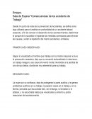 Sala de Espera "Consecuencias de los accidente de Trabajo"