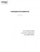 FUNDAMENTOS NUMERICOS Trabajo
